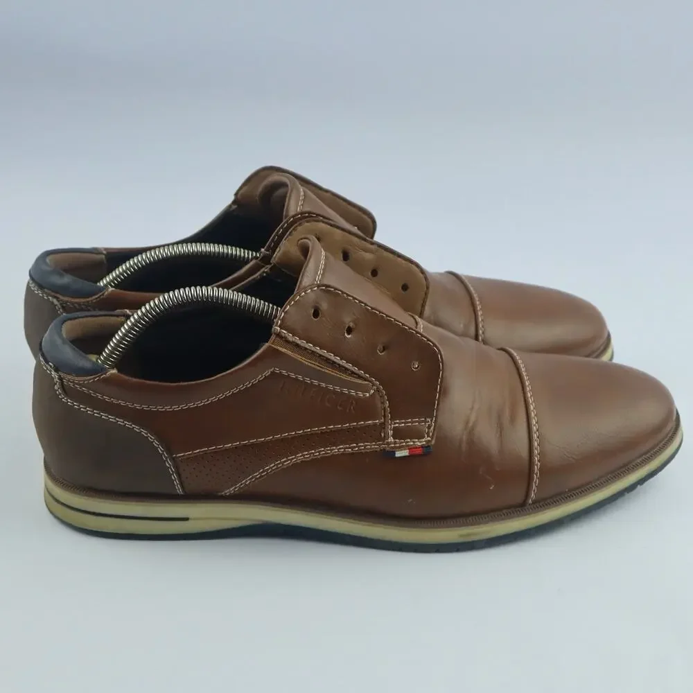 Tommy Hilfiger Men's Leather Casual Shoes - Size 10.5 - Very Good Condition